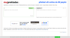 Desktop Screenshot of mujprekladac.cz